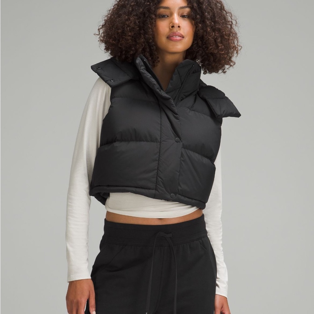 NWT Lululemon wunder puff super-cropped vest